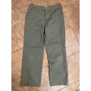 Calvin Klein 8 100% Cotton Blue Gray Straight Leg Flat Front Casual Chino Pants